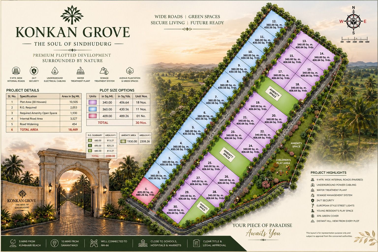 Konkan Grove Site Plan